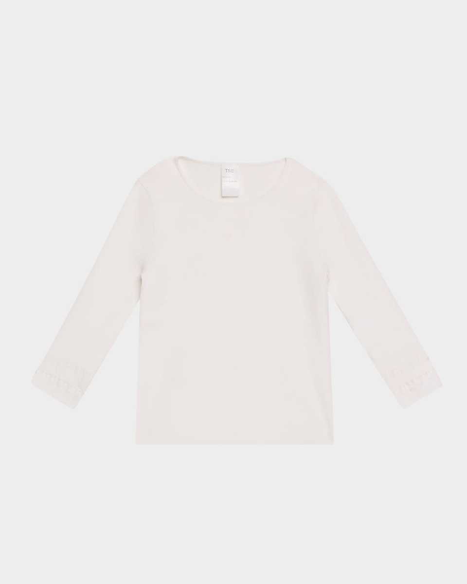 Ribbed 3/4-Sleeve Top